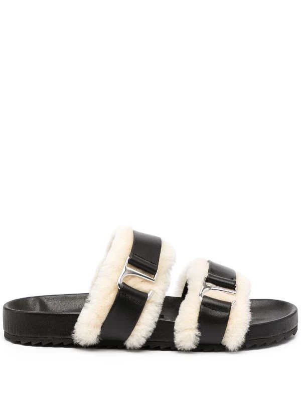 Senso Dalley Shearling-trim Sandals 1 Senso Dalley Shearling-trim Sandals