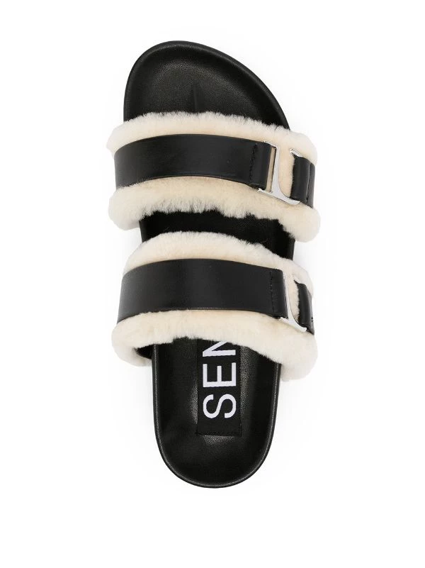 Senso Dalley Shearling-trim Sandals 4 Senso Dalley Shearling-trim Sandals - Image 4