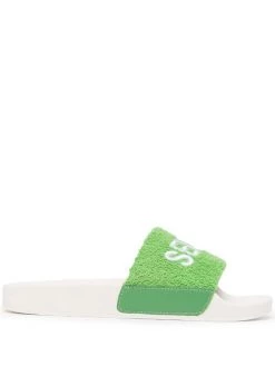 ( New Season ) Senso Elly Logo-embroidered Slides