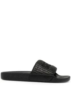 ( New Season ) Senso Elly II Logo-embroidered Slides